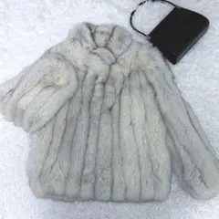 肉厚ボリューム◎ 着丈90cm ブルーフォックス エンバ 希少デザイン 11