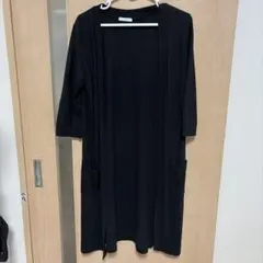 COLZA コルザ ロングカーディガン M ブラック ポケット付き