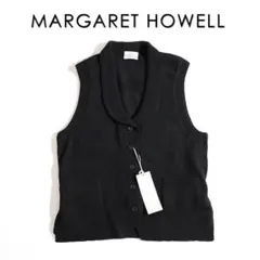 612h*新品 マーガレットハウエル ウール ショールカラーニットベスト Ⅱ M 2026年最新】MARGARET HOWELL 素材：ウール レディース ニットベストの