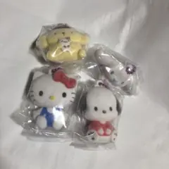 サンリオキャラクターズ ふわわフロッキーマスコット 4個セット セミコプリート