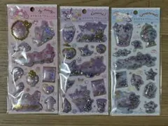 キラキラカプセルシール　マイメロディ　クロミ　シナモロール　３枚