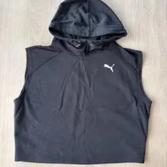❤️PUMA❤️ノースリーブ フーディー ブラックのサムネイル