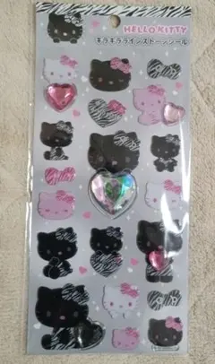 Sanrio ハローキティ 黒 キラキララインストーンシール キティ サンリオ