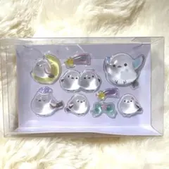 新アミュキャラぷっくりんちょシール　シマエナガ