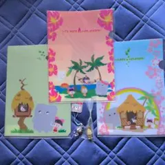 ゲゲゲの鬼太郎のYOUKAI HAWAIAN クリアファイル ストラップセット