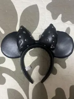 黒いミッキーマウス耳型カチューシャ