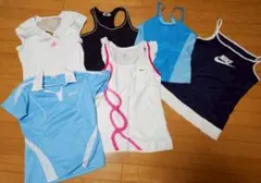 ⑦adidas NIKE FILA レディース テニスウェア 6点セットのサムネイル