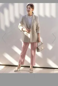 any SiS 褒めらレディテーパード パンツ ピンク Sサイズ