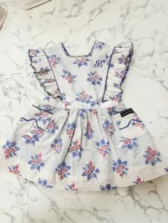 Bonjor ボンジュール　エプロンワンピース　2-3Y おまけつき