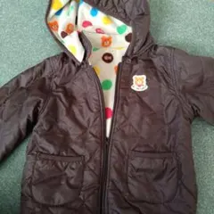 リバーシブル　HOT BISCUITS ブラウンコート 100cm