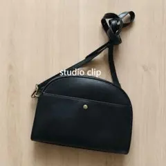 studio clip 合成皮革 ショルダーバッグ ブラックのサムネイル