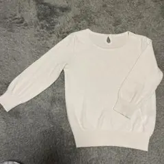 アンタイトル 七分袖ラメ入りニット★サイズ0★春物