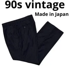 TT様90sヴィンテージ　レナウン 特上ウール ワイドスラックス 1タック　美品のサムネイル