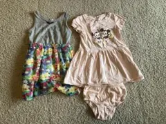 ワンピース2枚セットBabyGAPピンクミニーマウスディズニー女の子95cm
