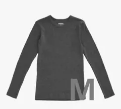 [ホカロン] あったかインナー レディース リブ 長袖 綿混 1枚