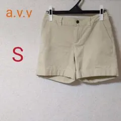 ショートパンツコーディロイレディース　アイボリー