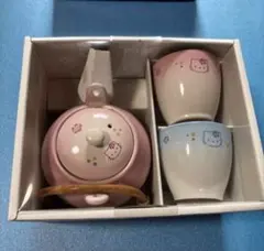 ハローキティ陶器品セット　土瓶　湯飲み　急須　2000年製