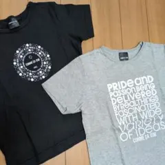 120/130 COMME CA ISM プリントTシャツ 2枚セット キッズ