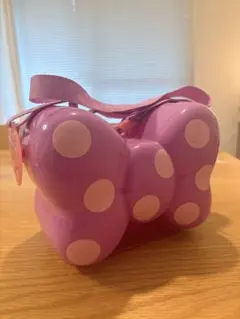 ミニー　リボン型　ポップコーンバケット　パープル