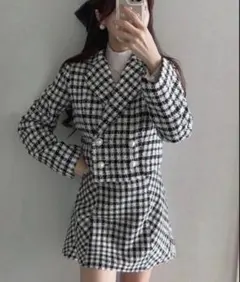 【完売】GRL ラメツイードジャケット ミニスカート セットアップ ta192
