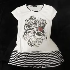 y2k 00s archive tシャツ グランジ 薔薇 平成