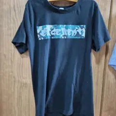 カモフラロゴ 半袖Tシャツ ブラック