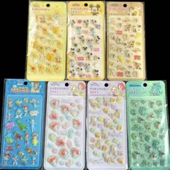 ディズニー PUKUPUKUシール ぷくぷくシール7点セット