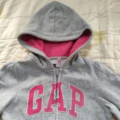 GAP 裏起毛フード付きジップアップパーカー 100センチ