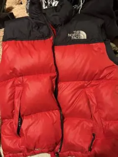 THE NORTH FACE ダウンジャケット 赤黒