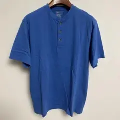 L.L.Bean ヘンリーネック Tシャツ M 青