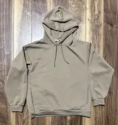 ベージュ フード付きパーカー