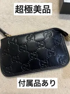 GUCCI ブラックレザー コインケース