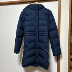 L.L.Beanフード付きネイビー ダウンジャケットのサムネイル