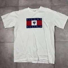古着　フルーツオブザルームVIENNA AUSTRIA ホワイトTシャツ
