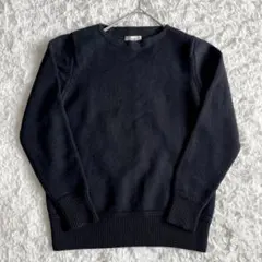 HYKE ハイク ボートネックデザインニット ミリタリー ウール100%