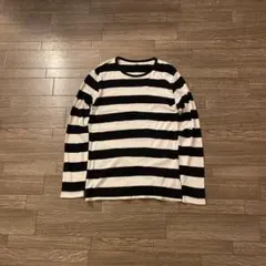 ス*♬様 00s old uniqlo マルチボーダー ロンT ブラック y2k