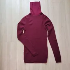 リブタートルネック ニット