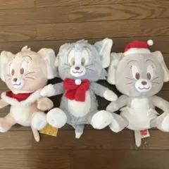 トムとジェリー　クリスマスBIGぬいぐるみ　全3種セット