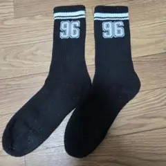 レディース 靴下 ラインソックス 黒