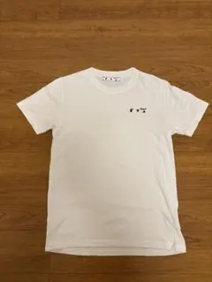 OFF-WHITE ワンポイントロゴ 半袖Tシャツ M 白のサムネイル