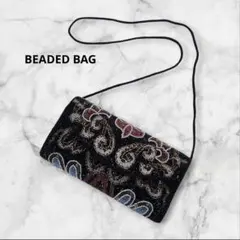 vintage　ビーズ刺繍 ハンドバッグ　レトロ　ヴィンテージ　パーティーバッグ