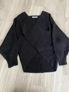 maru様専　ＩＥＤＩＴ　１枚もレイヤードも映える　主役級デザインのクロスニット