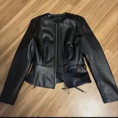 ZARA ペプラムライダースジャケット