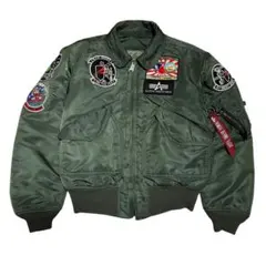 【超希少】アルファ CWU-45/P フライトジャケット USA製 ワッペン M