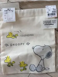 【新品】スヌーピー 巾着 約22cm×18cm