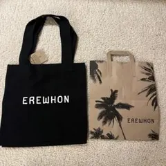 エレウォン　バッグ 新品　ブラック 楽天市場】【レビュー特典】EREWHON エレフォン ECO BAG エコ