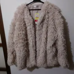Laz Dan Co. ベージュファーコート 4L