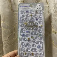 ボンボンドロップシール 透明な硬いシール プチドロップ シマエナガ