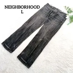ネイバーフッドSKINNY/C-PTストレッチセルビッチデニムパンツブラックL 