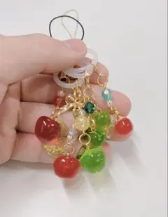 レジン　りんご　めじるしマーカー　No.42